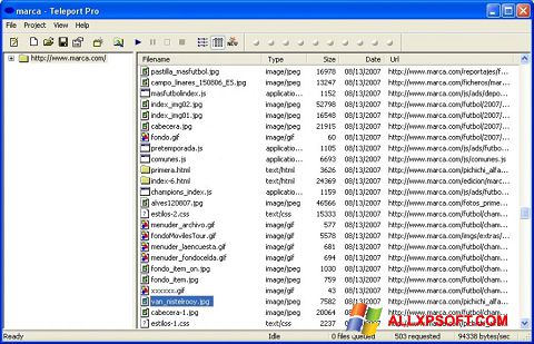 স্ক্রিনশট Teleport Pro Windows XP