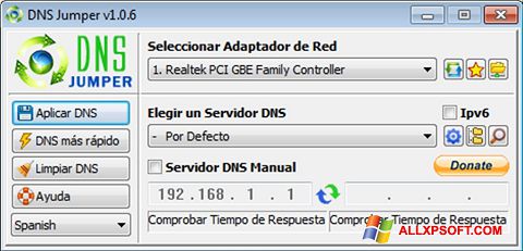 স্ক্রিনশট DNS Jumper Windows XP