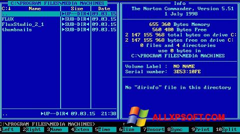 স্ক্রিনশট Norton Commander Windows XP