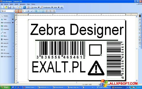 স্ক্রিনশট Zebra Designer Windows XP
