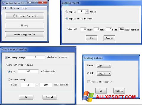 স্ক্রিনশট GS Auto Clicker Windows XP