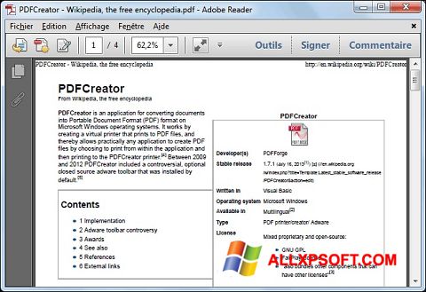 স্ক্রিনশট PDFCreator Windows XP