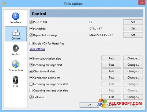 স্ক্রিনশট Zello Windows XP