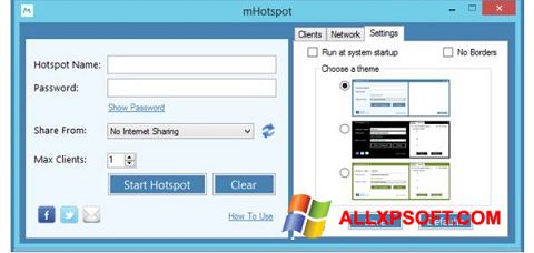স্ক্রিনশট mHotspot Windows XP