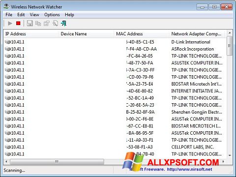 স্ক্রিনশট Wireless Network Watcher Windows XP