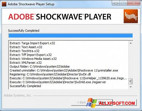স্ক্রিনশট Shockwave Player Windows XP