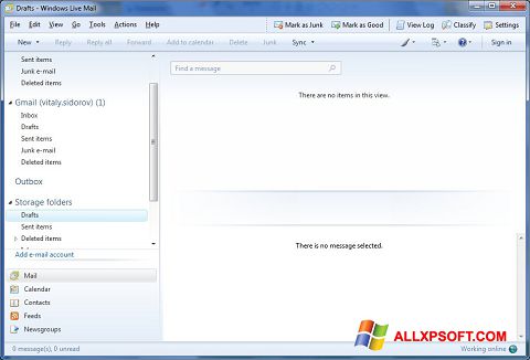 স্ক্রিনশট Windows Live Mail Windows XP