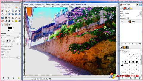 স্ক্রিনশট GIMP Windows XP