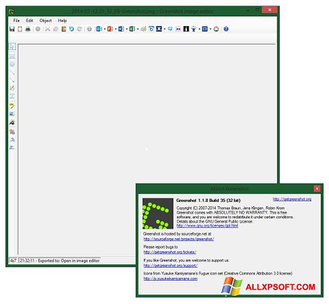 স্ক্রিনশট Greenshot Windows XP