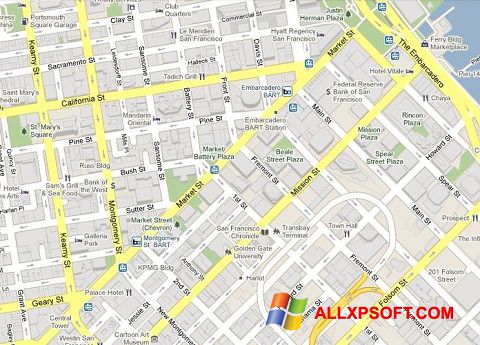 স্ক্রিনশট Google Maps Windows XP