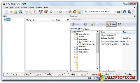স্ক্রিনশট Nero Burning ROM Windows XP