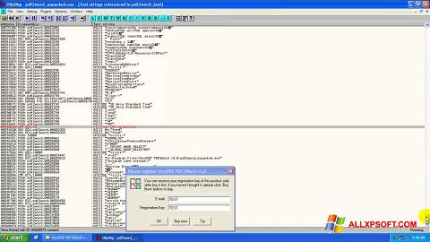 স্ক্রিনশট PDF2Word Windows XP