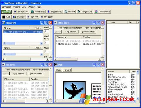 স্ক্রিনশট Soulseek Windows XP