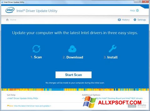 স্ক্রিনশট Intel Driver Update Utility Windows XP