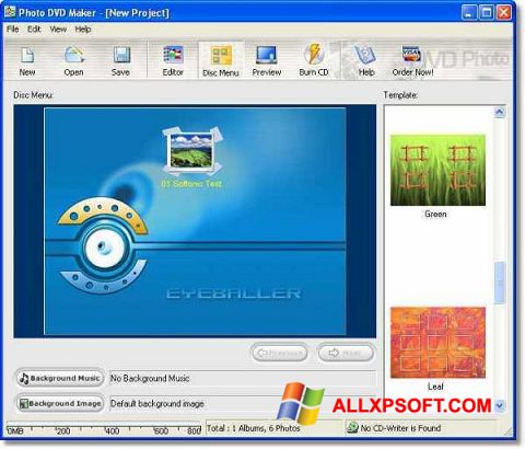 স্ক্রিনশট DVD Maker Windows XP
