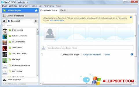 স্ক্রিনশট Skype Beta Windows XP