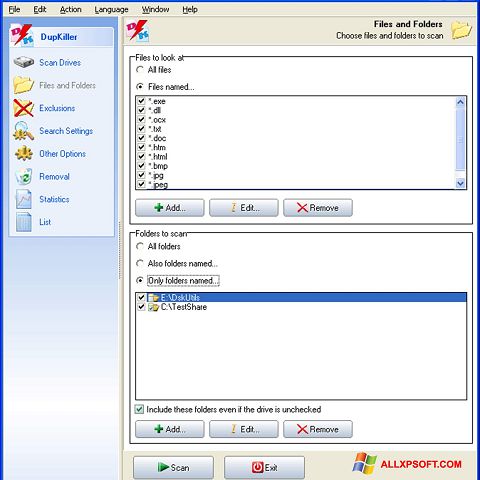 স্ক্রিনশট DupKiller Windows XP