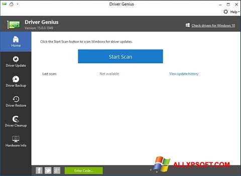 স্ক্রিনশট DriverScanner Windows XP