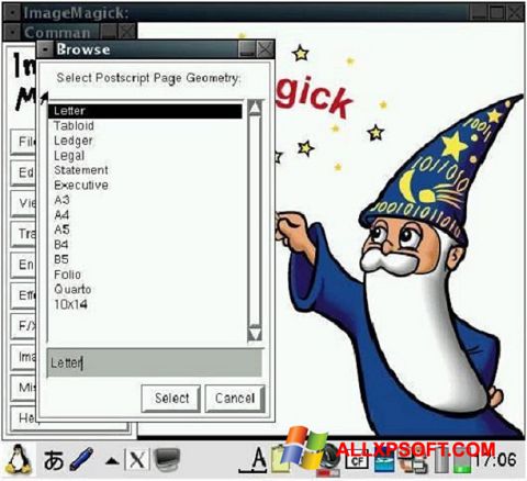 স্ক্রিনশট ImageMagick Windows XP