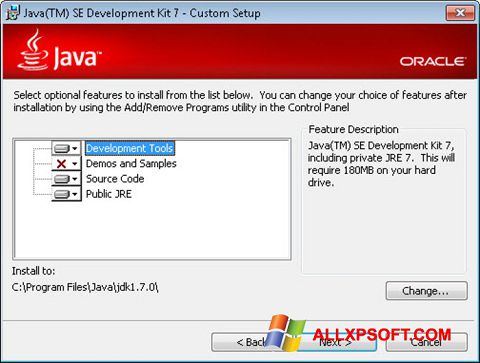 স্ক্রিনশট Java SE Development Kit Windows XP