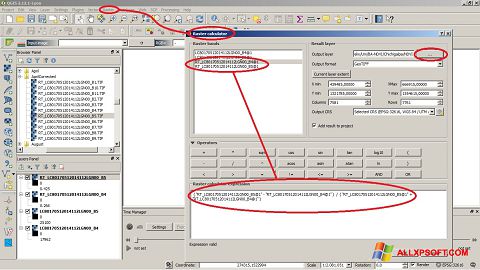 স্ক্রিনশট QGIS Windows XP